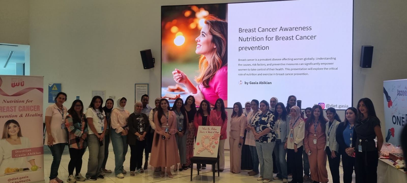 Breast cancer awareness event at Jazeera