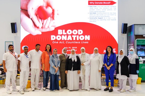 Blood donation drive at Jazeera